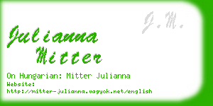 julianna mitter business card